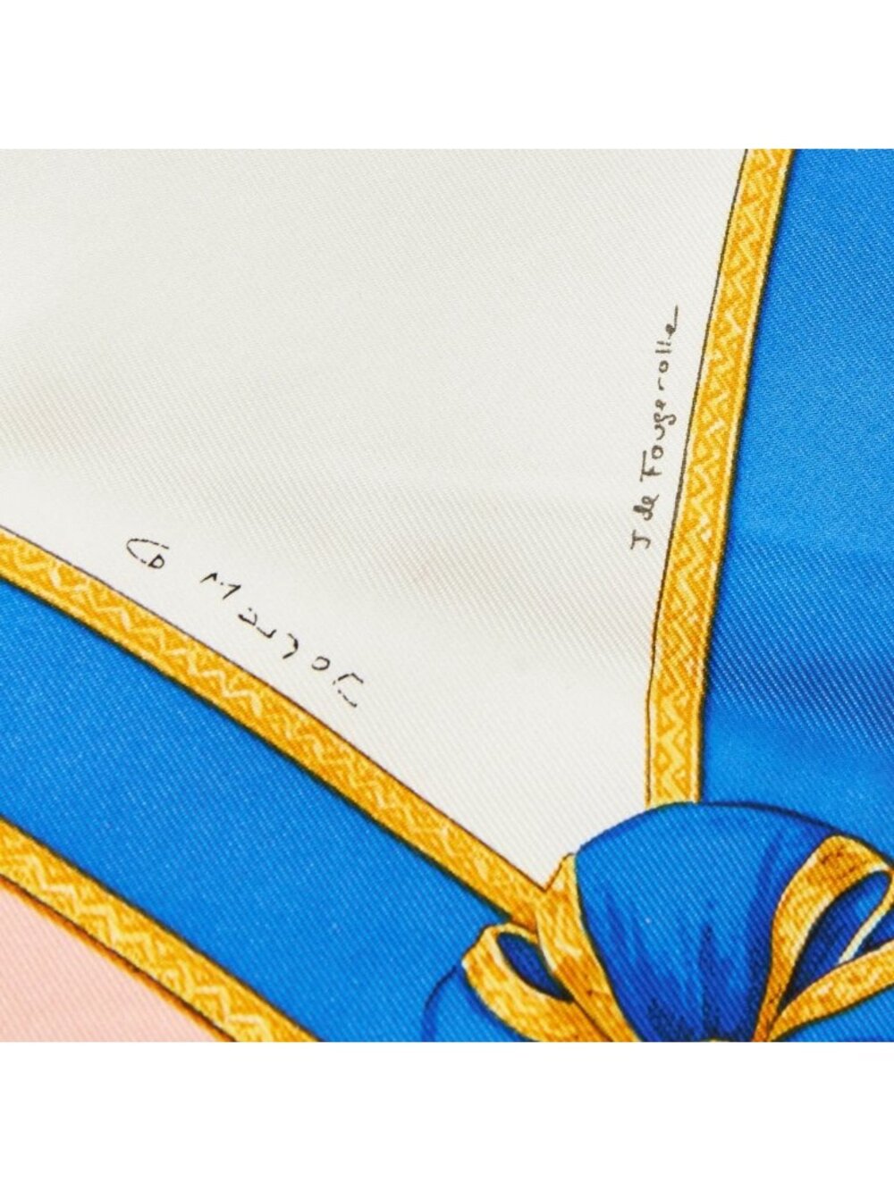 Hermes Silk Scarf Carre 90 Ecole Francaise D'equitation Les General L'hotte 1987 - Picture 4 of 4